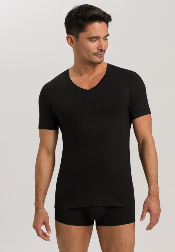 Cotton Superior Fitted V-Neck Cotton T-Shirt - Image 2