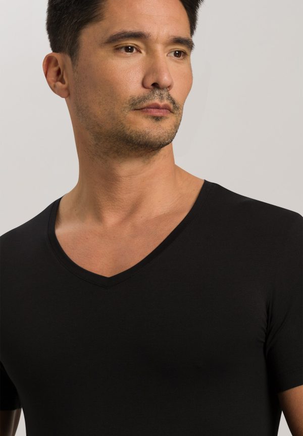 Cotton Superior Fitted V-Neck Cotton T-Shirt - Image 5