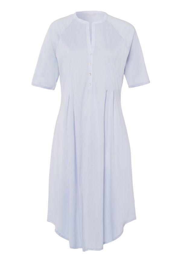 Cotton Deluxe Button Front Cotton Sleep Shirt