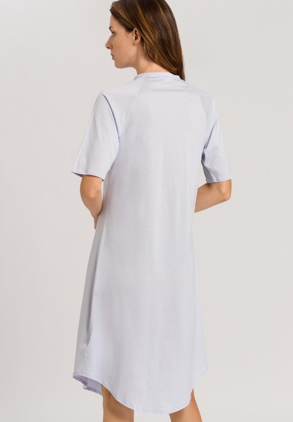Cotton Deluxe Button Front Cotton Sleep Shirt - Image 3