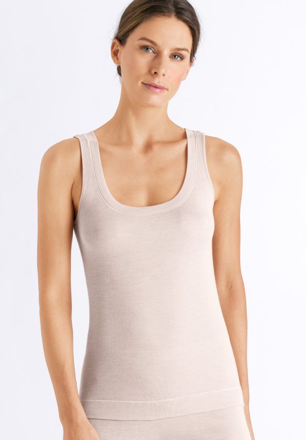 Silk/Cashmere Silk And Cashmere Scoop Neck Tank Top - Image 2