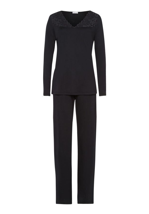 Moments Lace Trim Cotton Pajama Set