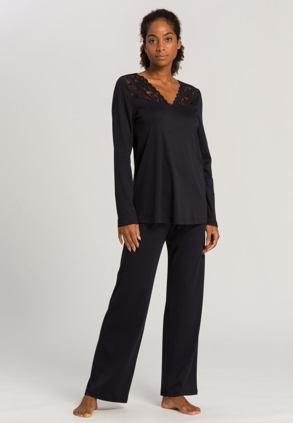 Moments Lace Trim Cotton Pajama Set - Image 2