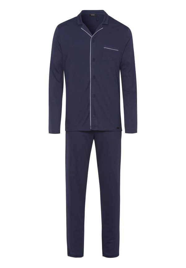 Night And Day Button Front Cotton Pajama Set