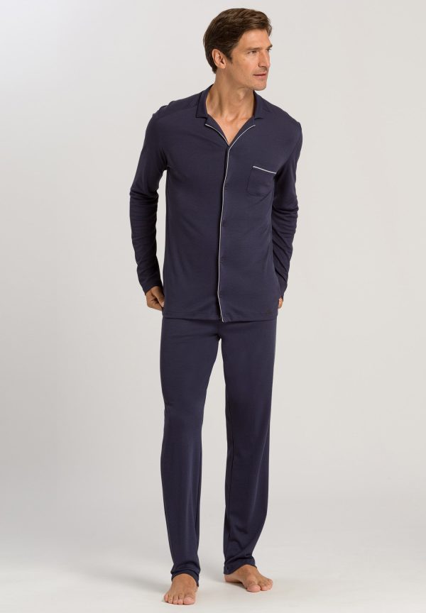 Night And Day Button Front Cotton Pajama Set - Image 2