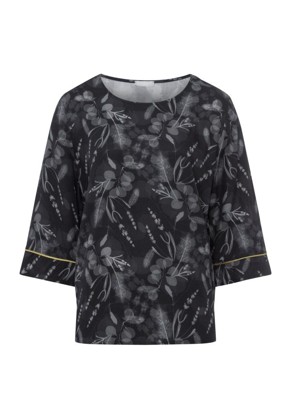 Lilova Relaxed Woven Floral Top