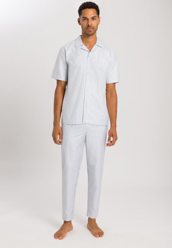 Carl Button Front Cotton Pajama Set - Image 4