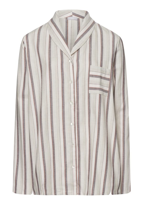 Loungy Nights Shawl Collar Cotton Shirt
