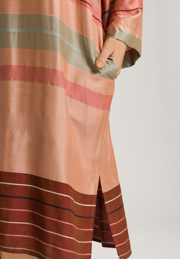 Hannah Striped Color Block Caftan - Image 4