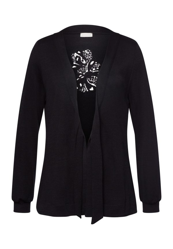Marlene Wool Blend Front-Tie Cardigan