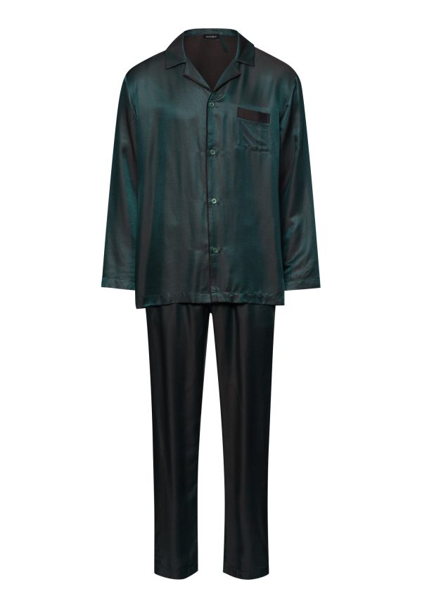 Selection Notch Collar Button Front Pajama Set