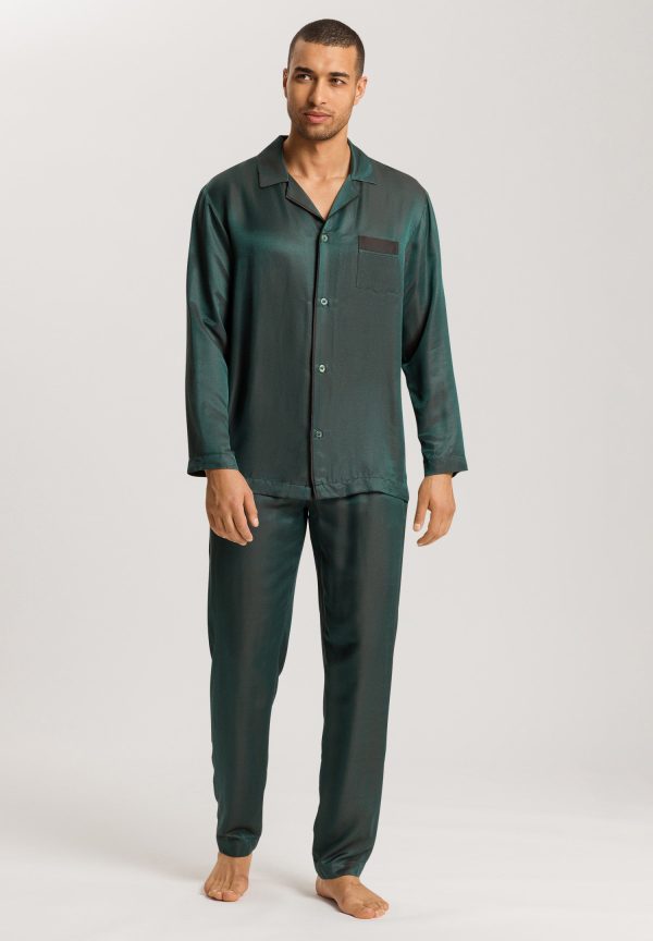 Selection Notch Collar Button Front Pajama Set - Image 3