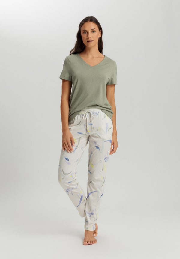 Sleep And Lounge Cotton Blend Drawstring Pants - Image 4