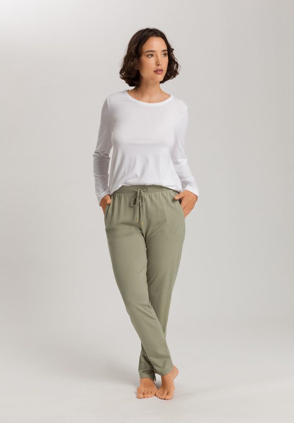 Sleep And Lounge Cotton Blend Drawstring Pants - Image 4