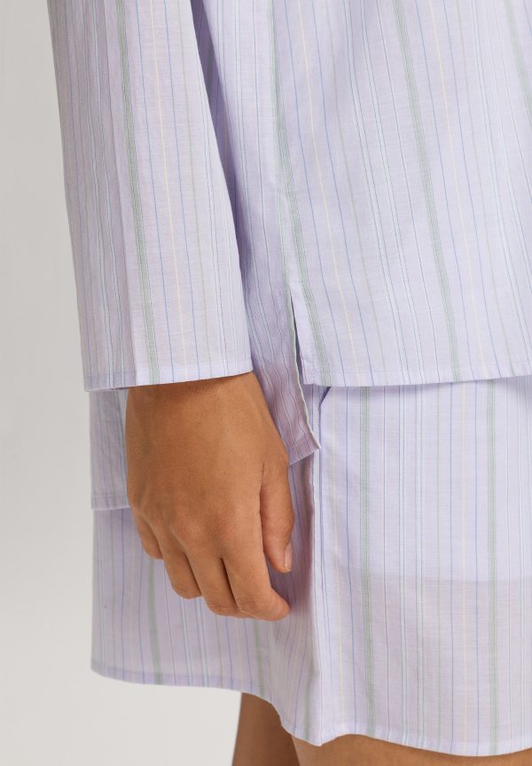 Sleep And Lounge Cotton Button Front Pajama Shirt - Image 5