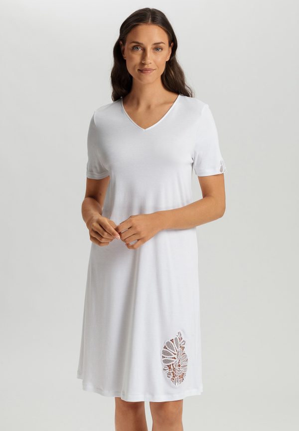 Belina V-Neck Cotton Nightgown - Image 2