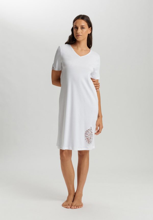 Belina V-Neck Cotton Nightgown - Image 4