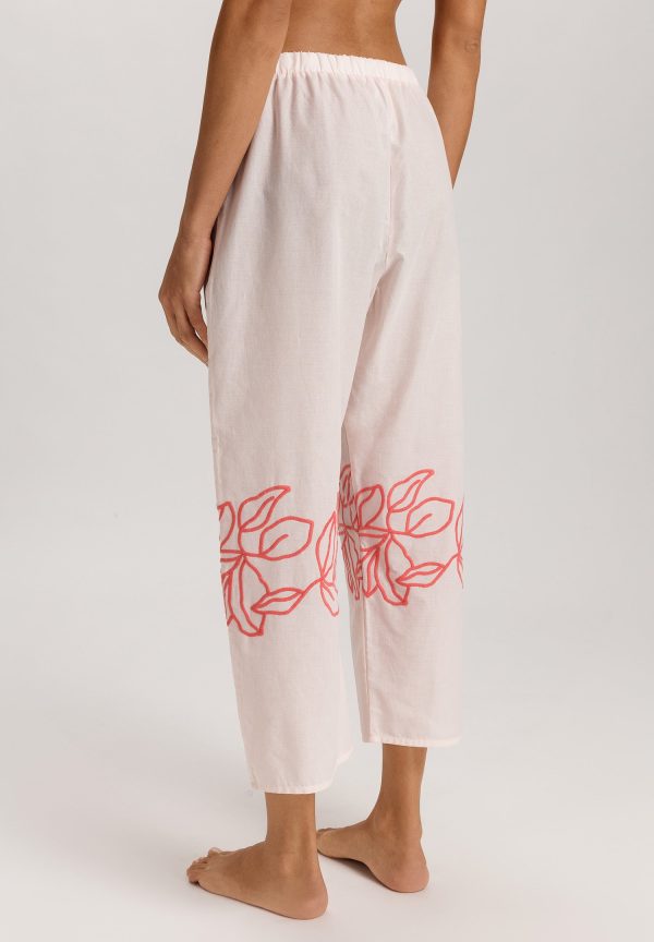 Liz Embroidered Cotton Cropped Pants - Image 3