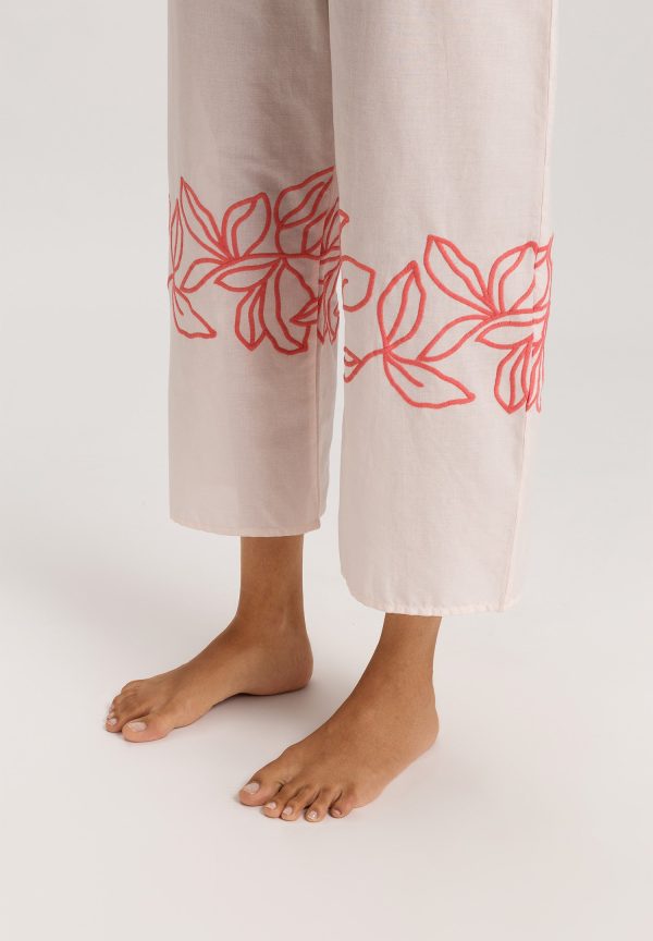 Liz Embroidered Cotton Cropped Pants - Image 5