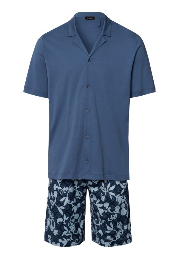 Night And Day Button Front Cotton Pajama Set