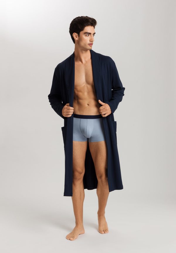 Night And Day Shawl Collar Cotton Robe 120cm - Image 4