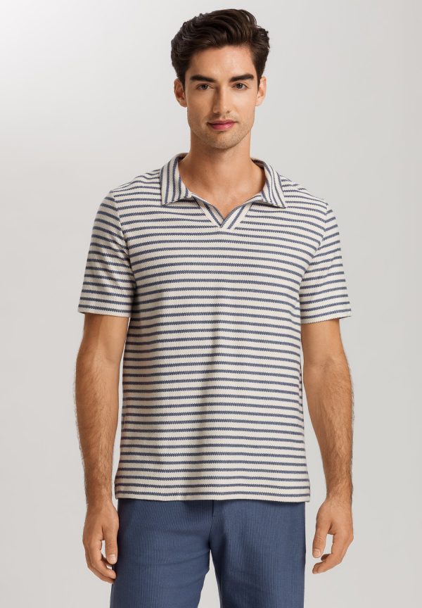 Loungy Summer Collared Organic Cotton Top - Image 2