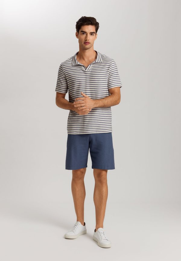 Loungy Summer Collared Organic Cotton Top - Image 4